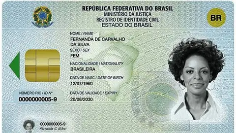 Exemplo de documento de identidade